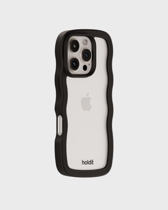 Bild 3, holdit iPhone 16 Pro Skal Wavy Svart/Transparent