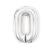 Sifferballong Nummer 0 40 cm Silver