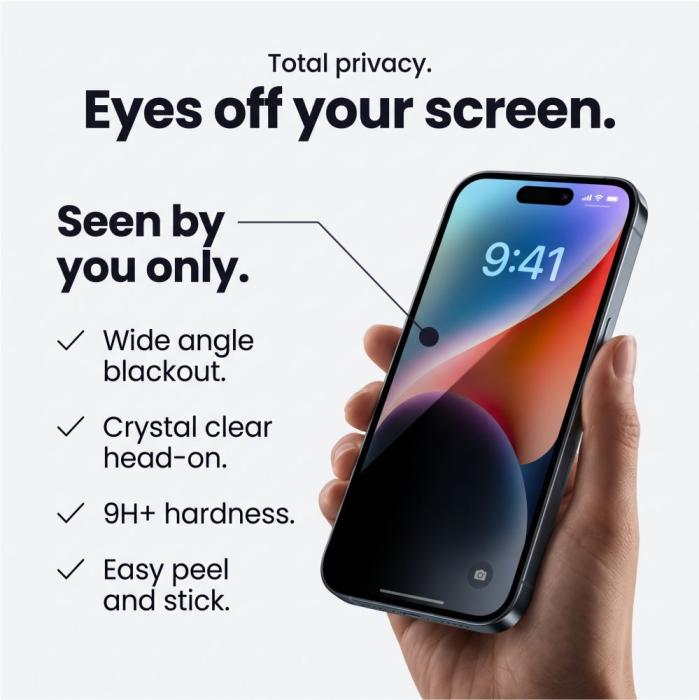Bild 6, Tech-Protect iPhone 18 Pro Max 2-PACK Skärmskydd GlassSpy+