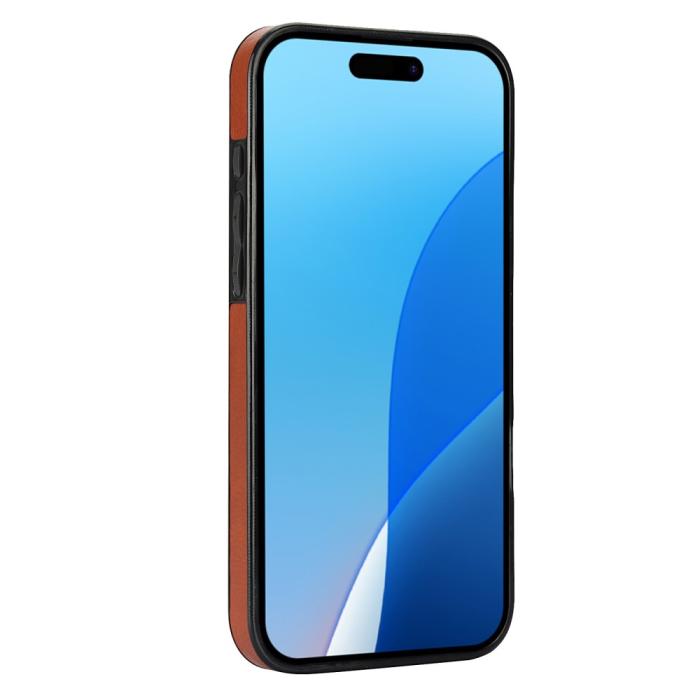 Bild 3, iPhone 16 Pro Skal Med Kortfack Läder Brun