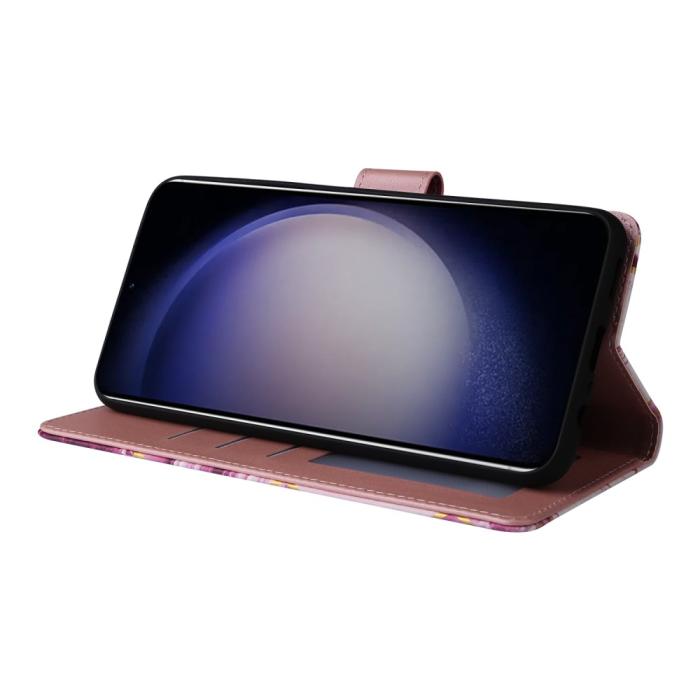 Bild 3, Samsung Galaxy S24 Plus Fodral Läder Marmor Lila