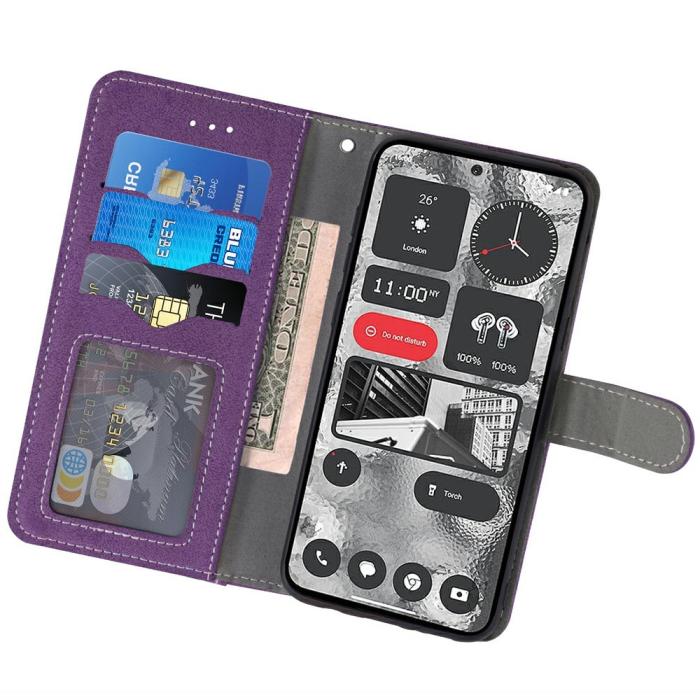 Bild 2, Samsung Galaxy S26 Ultra Fodral Multifunktionellt Läder Lila