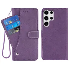 Samsung Galaxy S26 Ultra Fodral Multifunktionellt L&auml;der Lila