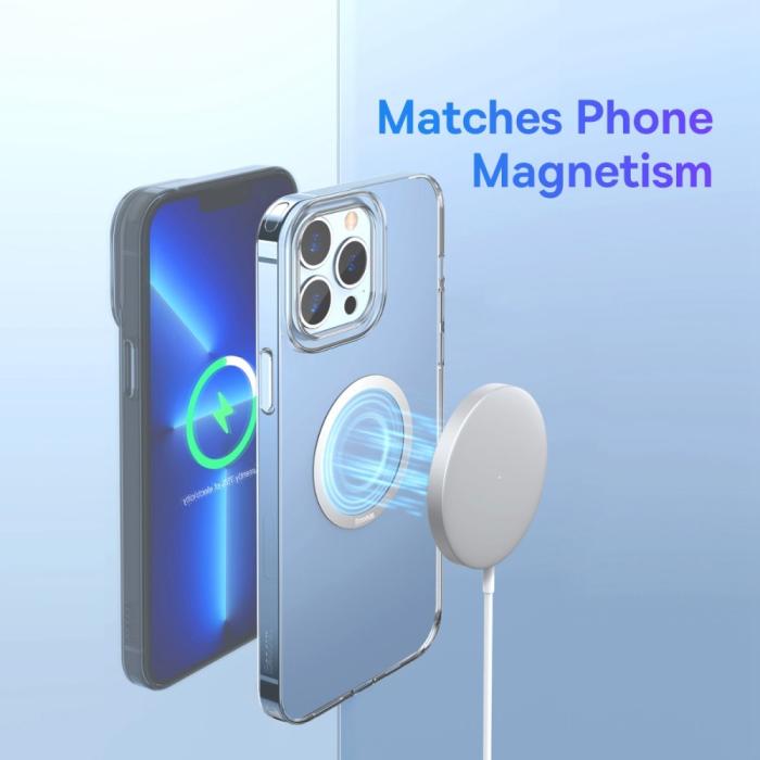 Bild 2, Baseus 2-PACK Magnetisk MagSafe Ring Ultra Tunn Silver