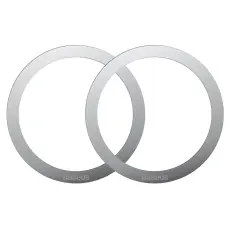 Baseus 2-PACK Magnetisk MagSafe Ring Ultra Tunn Silver