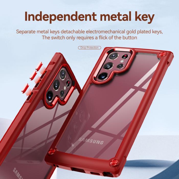 Bild 6, Samsung Galaxy S23 Ultra Skal Shockproof Hybrid Röd