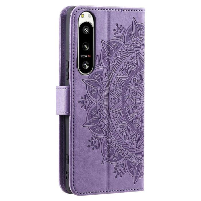 Bild 6, Sony Xperia 5 IV Fodral Mandala Läder Lila
