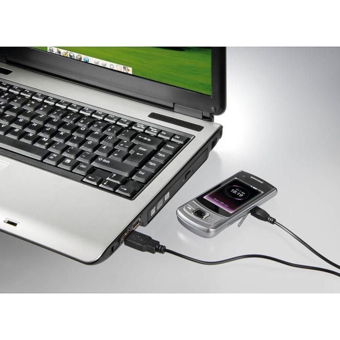 Bild 2, HAMA Micro-USB Laddkabel 140cm - Svart
