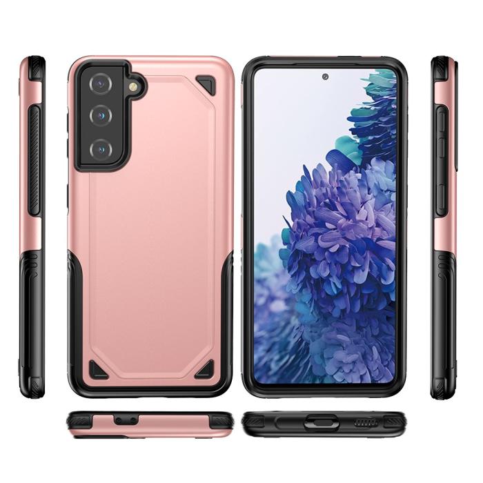Bild 2, Samsung Galaxy S21 Plus - Hybrid Armor Skal - Roséguld