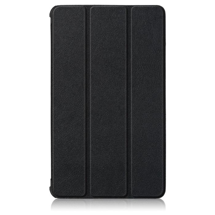 Bild 2, Samsung Galaxy Tab A7 Lite 8.7 - Tri-Fold Läder Fodral - Svart