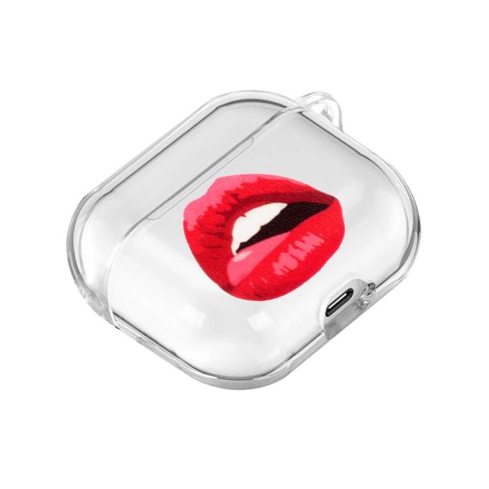 Bild 3, AirPods Skyddsfodral Med Motiv - Röda Läppar