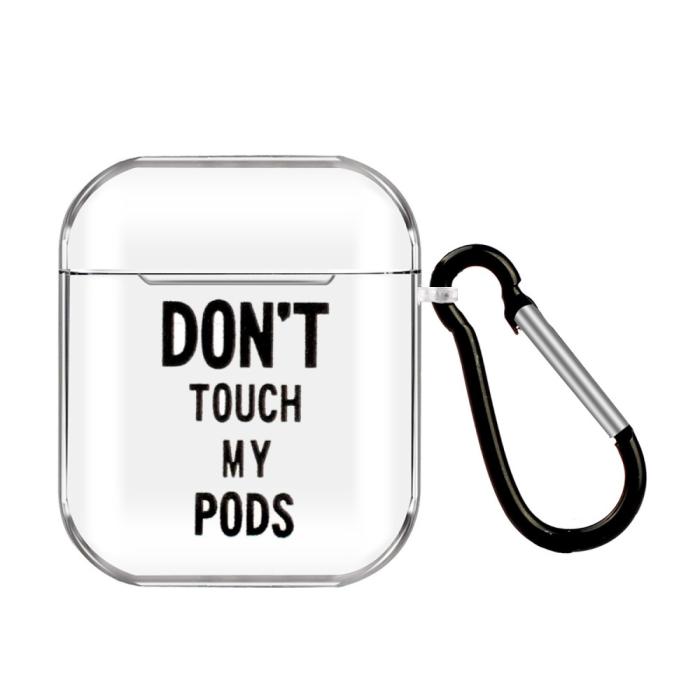 Bild 1, AirPods Skyddsfodral Med Motiv - Don't Touch My Pods