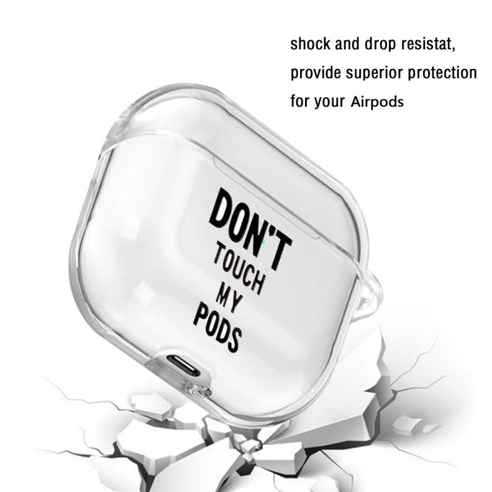 Bild 4, AirPods Skyddsfodral Med Motiv - Don't Touch My Pods