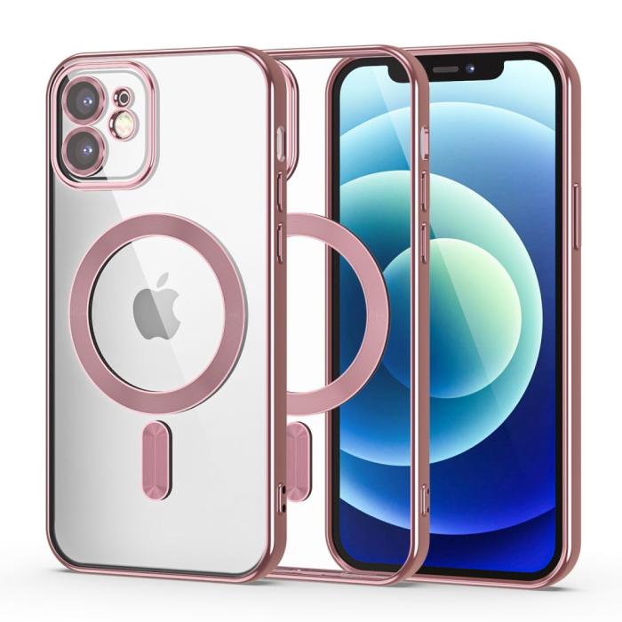 Bild 1, Tech-Protect iPhone 12 Skal MagSafe MagShine Roséguld