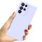 IMAK Samsung Galaxy S22 Ultra Skal Skin Touch TPU Lila