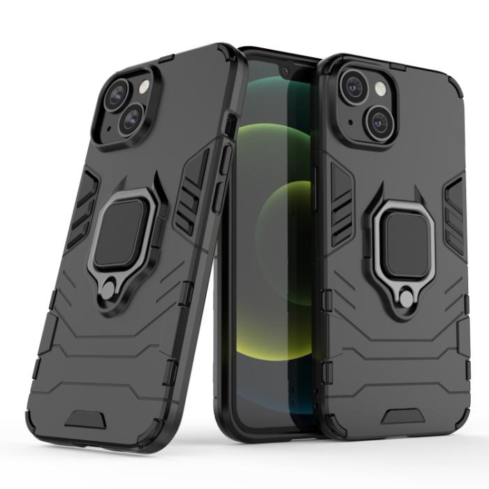 Bild 2, iPhone 14 Plus Skal Ring Armor Hybrid Svart