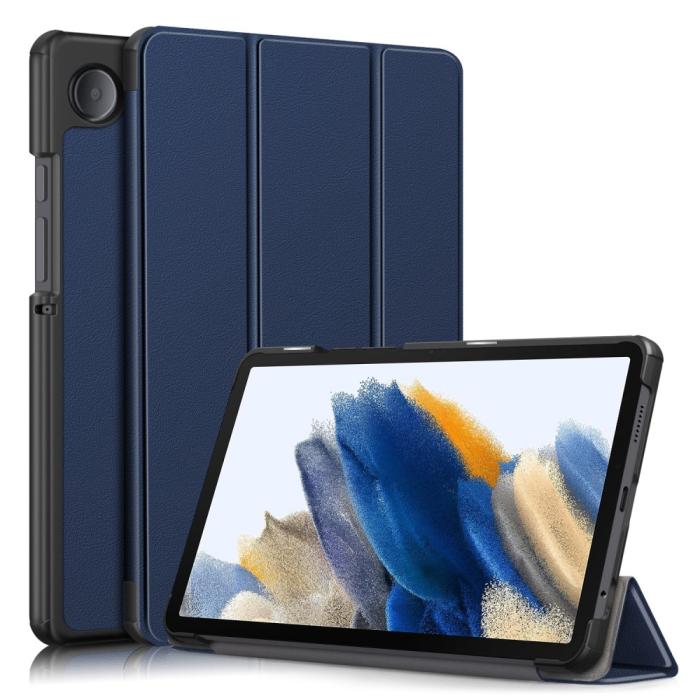 Bild 1, Samsung Galaxy Tab A9 Fodral Tri-Fold PU Läder Blå