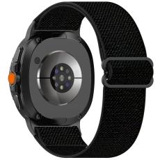 Galaxy Watch 8 46/44/40 mm Armband Justerbart Nylon Svart