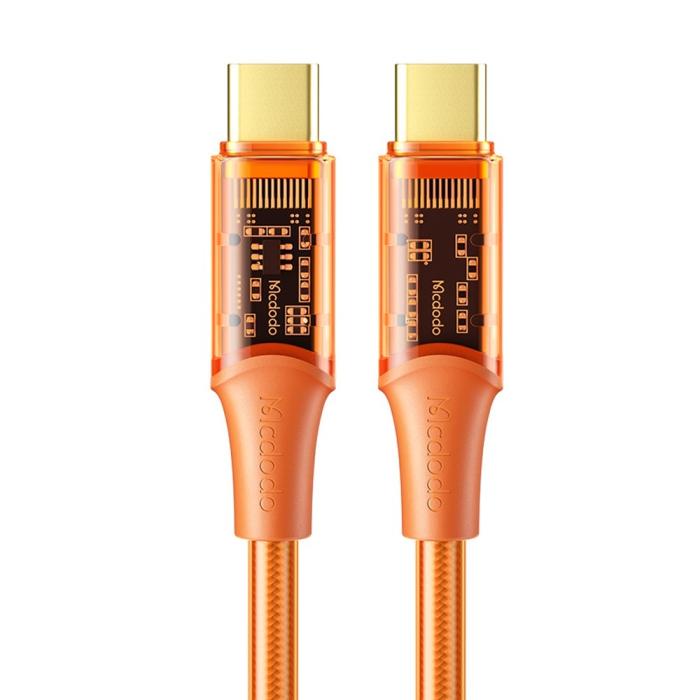 Bild 1, Mcdodo 1.2m 100W PD USB-C - USB-C Kabel Orange
