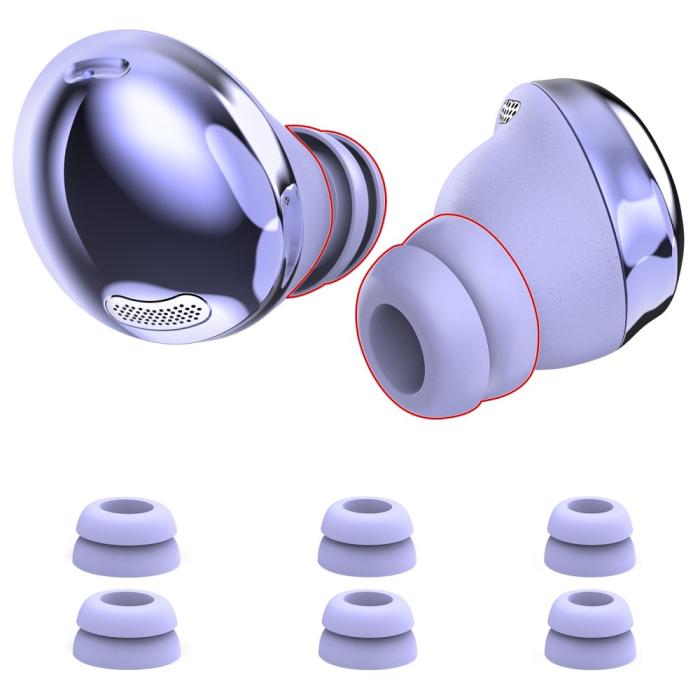 Bild 1, AHASTYLE Galaxy Buds Pro 3 Öronpluggar 3-pack Lila