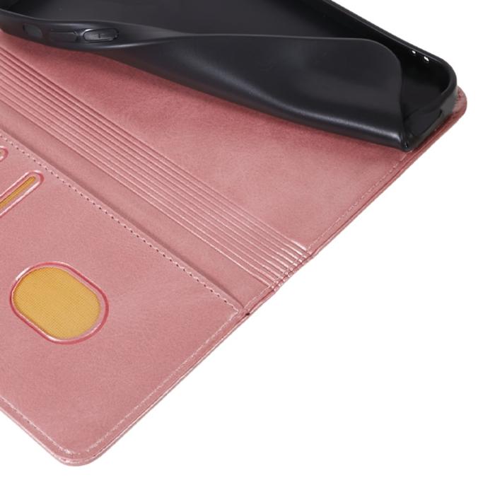 Bild 4, Nothing Phone 3a Fodral Flip Läder Roséguld