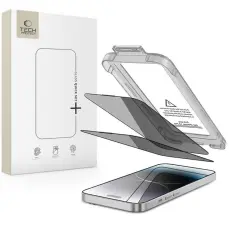 Tech-Protect iPhone 14 Pro 2-PACK Skärmskydd Quick Set Spy+ Privacy