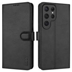 AZNS Samsung Galaxy S25 Ultra Fodral L&auml;der Svart