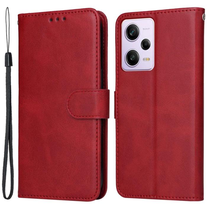 Bild 1, Xiaomi Redmi Note 12 Pro 5G Fodral Solid Läder Röd