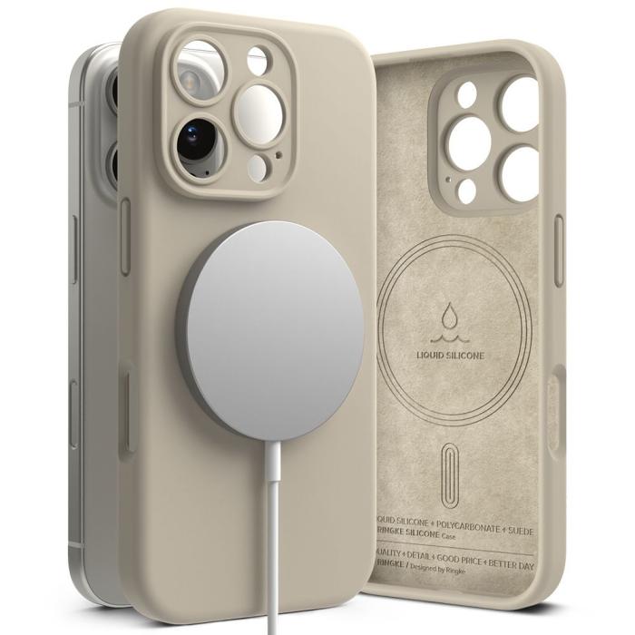 Bild 1, Ringke iPhone 16 Pro Skal MagSafe Silikon Stone