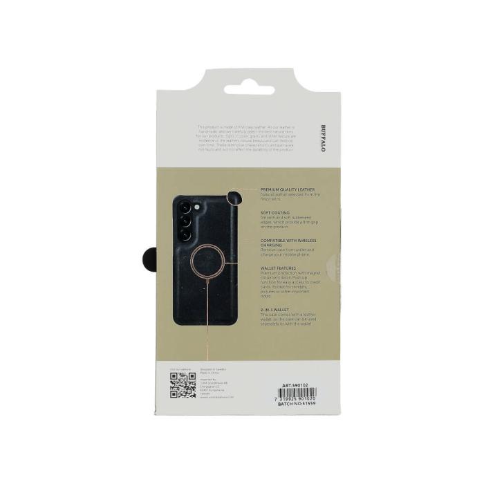 Bild 3, Buffalo Samsung Galaxy S23 Fodral 2in1 Magnet / Skal Svart