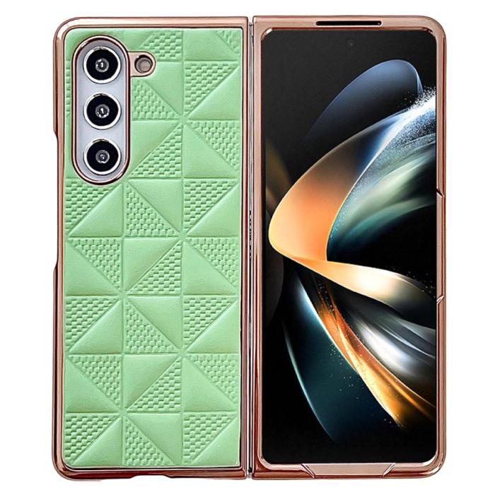 Bild 1, Galaxy Z Fold 6 Skal Läder Grön
