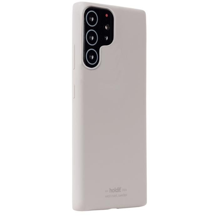 Bild 2, holdit Samsung Galaxy S22 Ultra Mobilskal Silikon Taupe