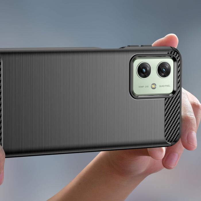 Bild 4, Tech-Protect Motorola Moto G54 5G Skal Borstad Stål Textur Svart