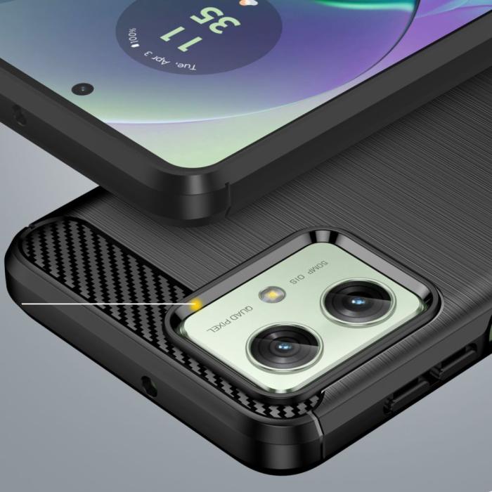 Bild 5, Tech-Protect Motorola Moto G54 5G Skal Borstad Stål Textur Svart
