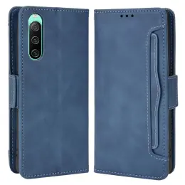 Sony Xperia 10 IV Fodral Avtagbart Kortfodral Blå