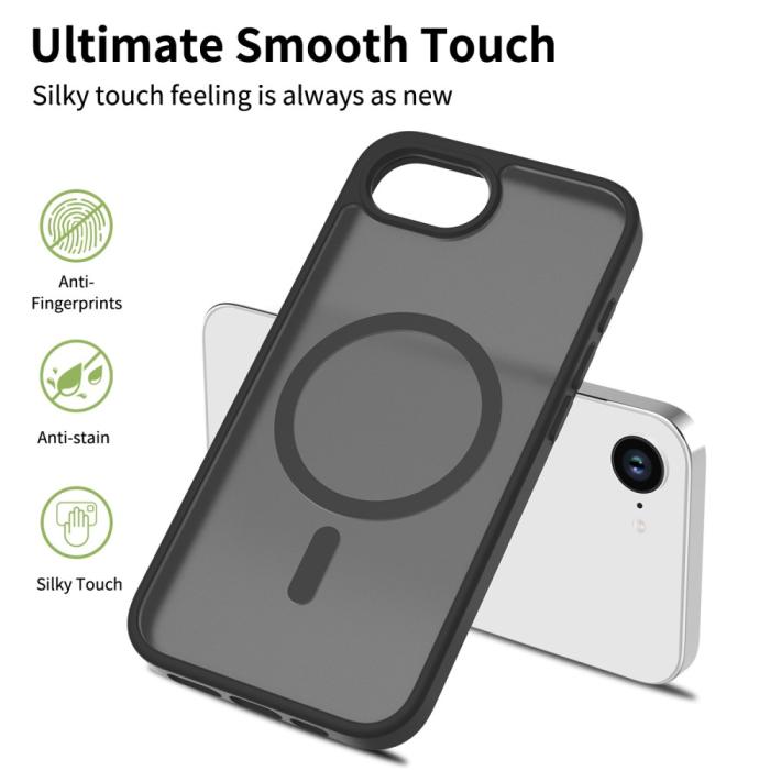 Bild 2, iPhone 17e / 16e Skal MagSafe Skin Touch Blå