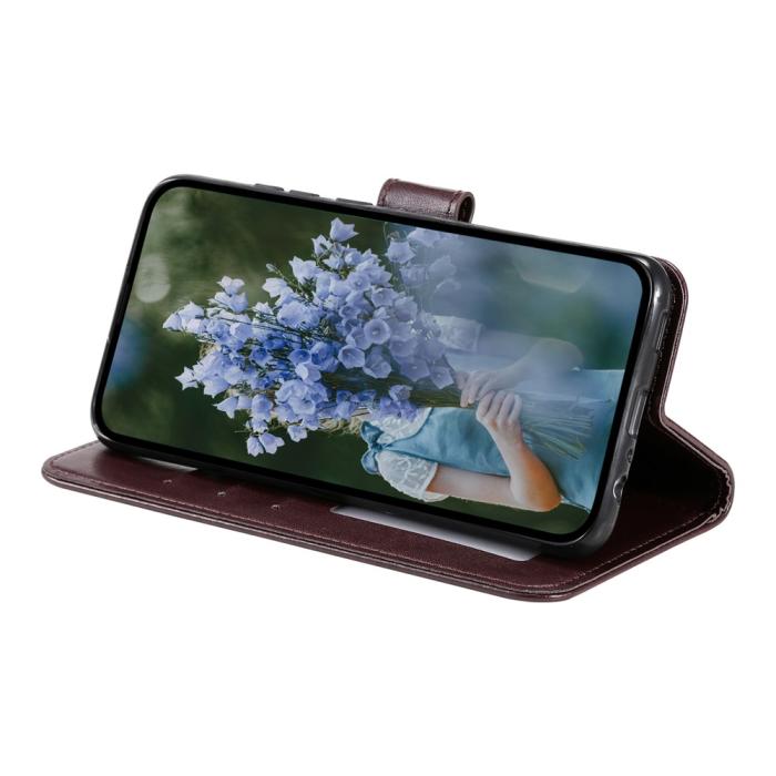 Bild 3, Samsung Galaxy S25 FE Fodral Mandala Läder Brun