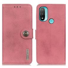 KHAZNEH Motorola Moto E20 / E40 Fodral Läder Rosa
