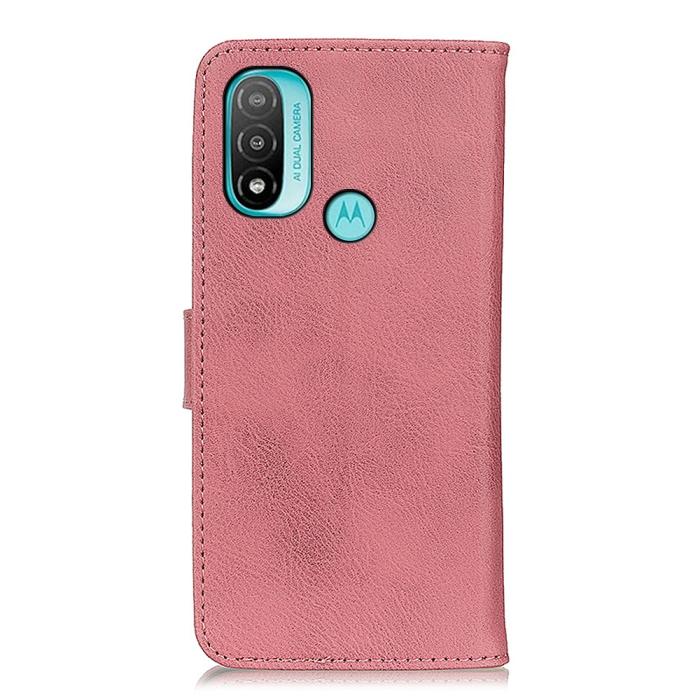 Bild 3, KHAZNEH Motorola Moto E20 / E40 Fodral Läder Rosa