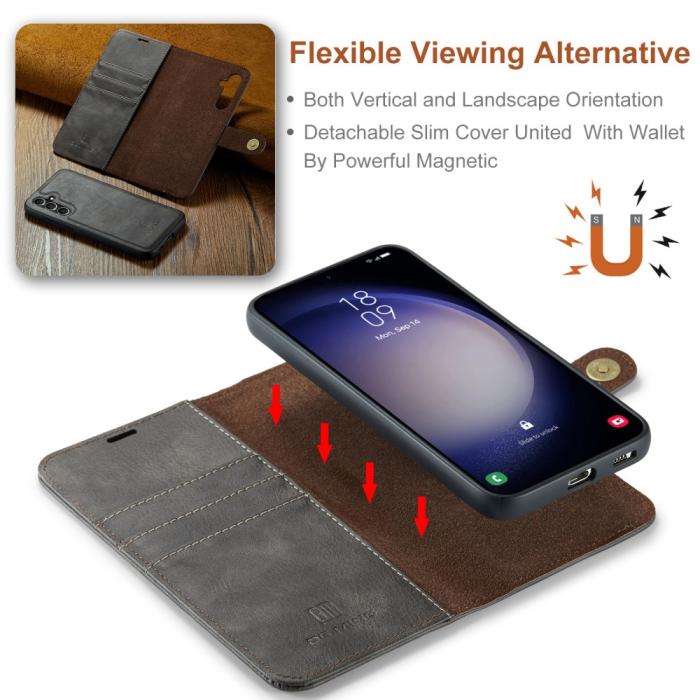 Bild 6, DG.MING Samsung Galaxy A16 2in1 Magnet Fodral / Skal Grå