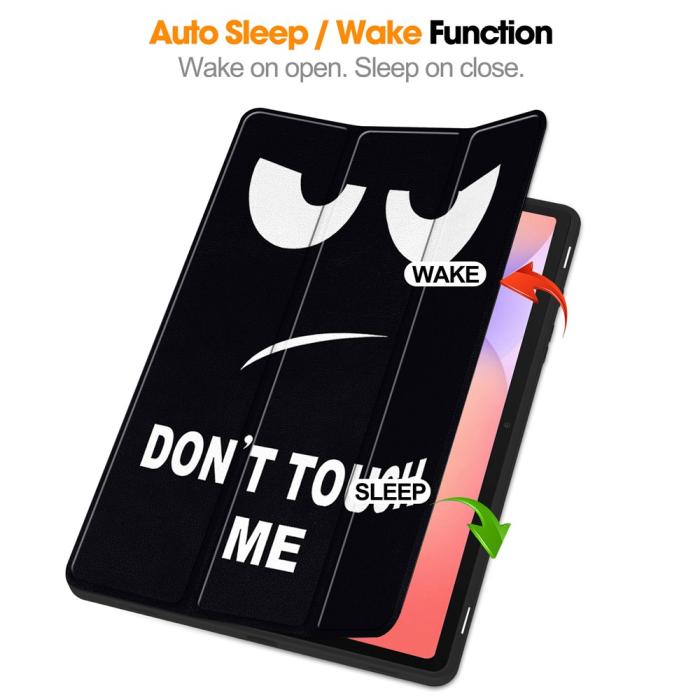 Bild 2, Samsung Galaxy Tab S10 Lite Fodral Tri-Fold Dont Touch Me