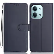 Xiaomi Redmi 15C Fodral L&auml;der Bl&aring;