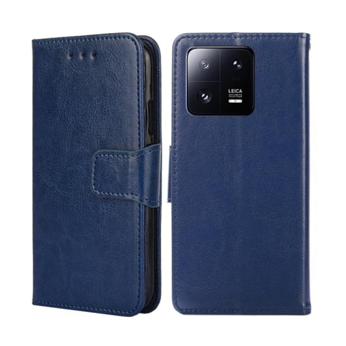 Bild 1, Xiaomi 13 Pro 5G Fodral Solid Läder Royal Blue