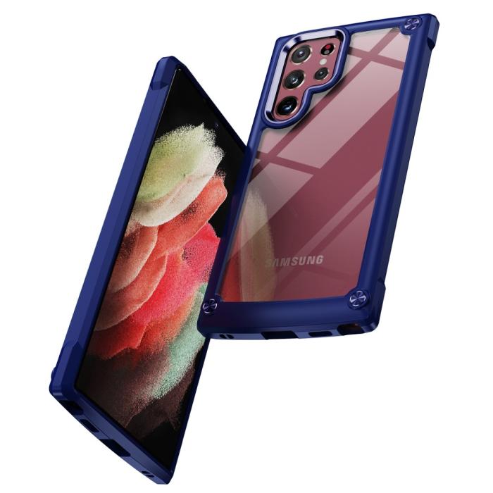 Bild 2, Samsung Galaxy S23 Ultra Skal Shockproof Hybrid Blå