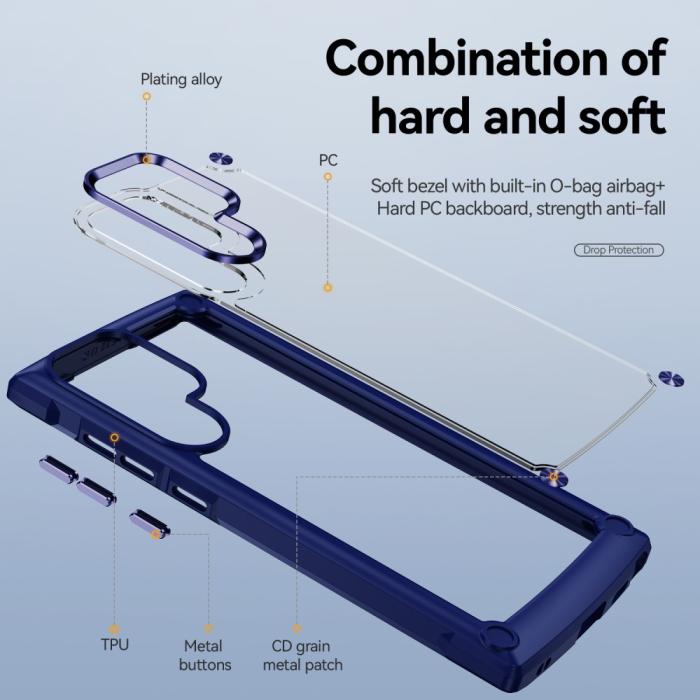 Bild 4, Samsung Galaxy S23 Ultra Skal Shockproof Hybrid Blå
