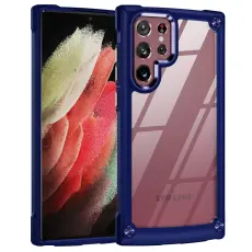 Samsung Galaxy S23 Ultra Skal Shockproof Hybrid Blå