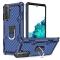 Samsung Galaxy S21 Plus - Shockproof Tyre Ring Skal - Blå