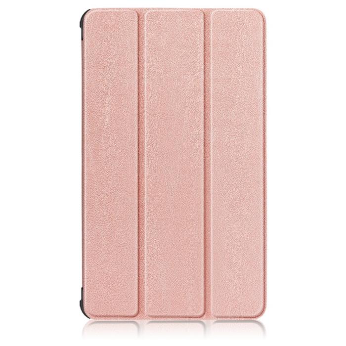 Bild 2, Samsung Galaxy Tab A7 Lite 8.7 - Tri-Fold Läder Fodral - Roséguld