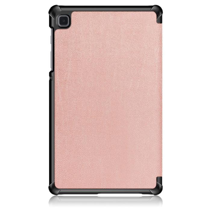 Bild 3, Samsung Galaxy Tab A7 Lite 8.7 - Tri-Fold Läder Fodral - Roséguld