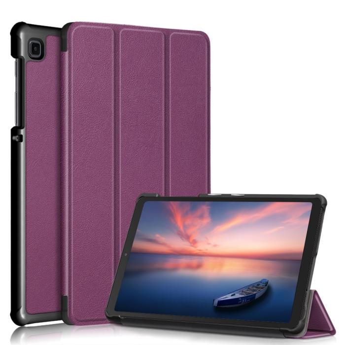 Bild 1, Samsung Galaxy Tab A7 Lite 8.7 - Tri-Fold Läder Fodral - Lila